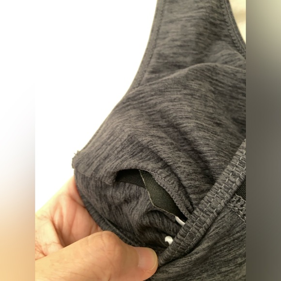 LuLaRoe Rise Invincible Sports Bra - dark heather grey, sz S. - Picture 10 of 12
